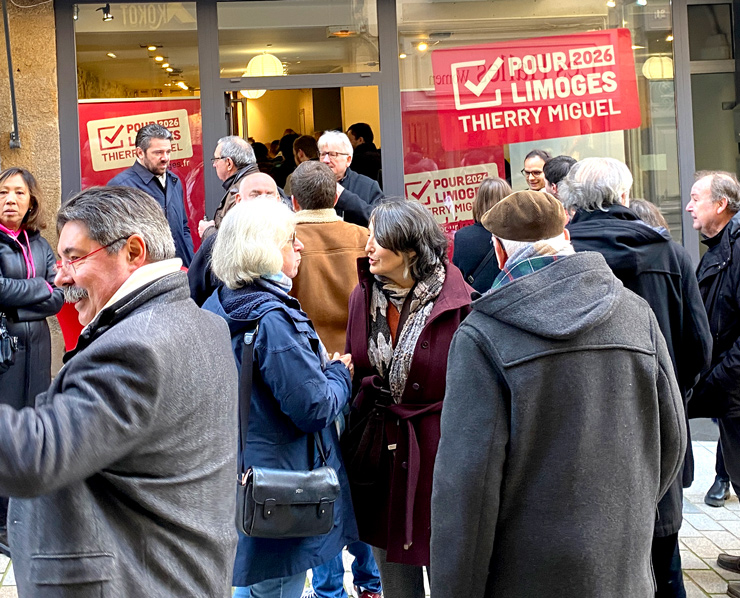 Inauguration du local de campagne de Thierry Miguel à Limoges